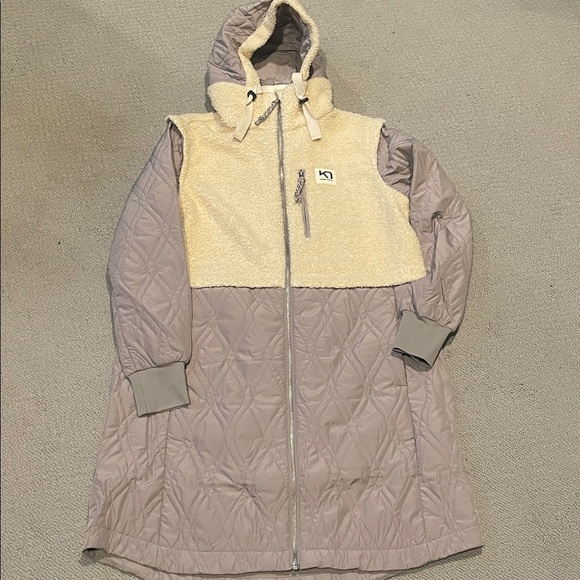 Kari Traa Beige and Gray Quilted Jacket - Picture 4 of 5